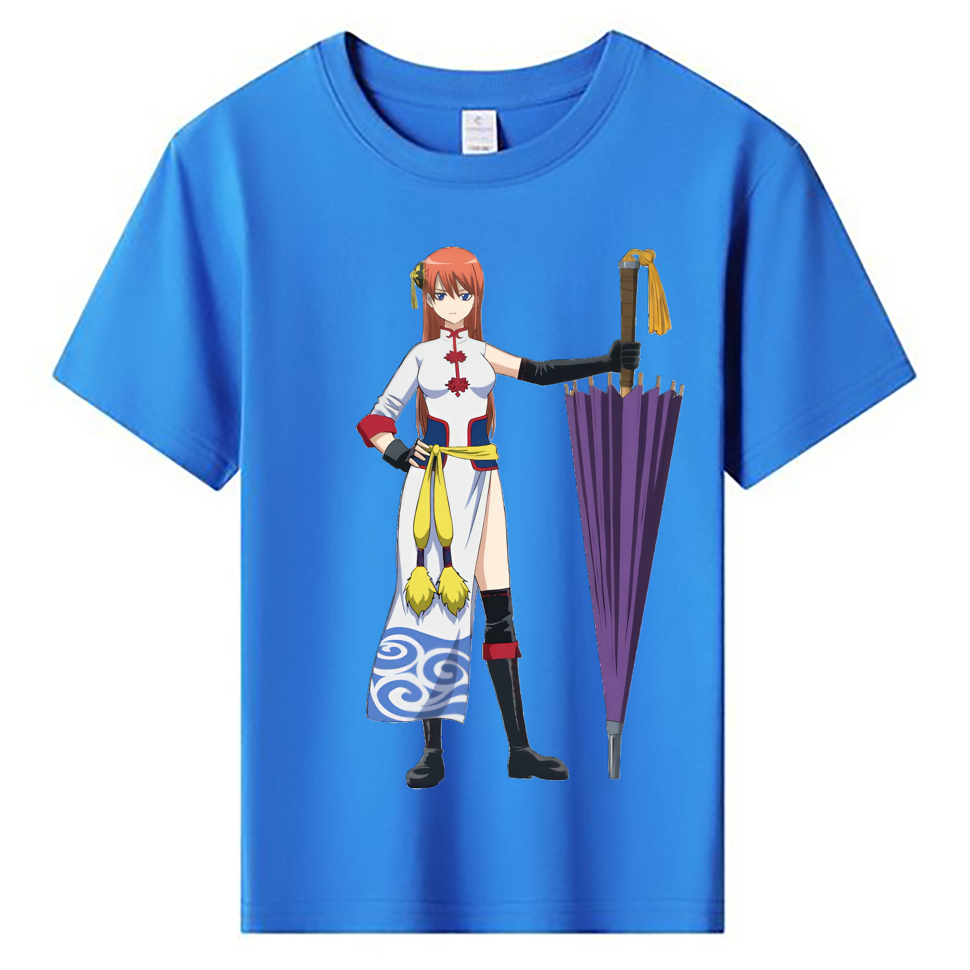 （画像用） ぎんたま 坂田銀時（さかたぎんとき） 神楽 志村新八（しむら しんぱち） GINTAMA Sakata Gintoki Kagura Shimura Shinpachi 綿100％キッズTシャツ（フロントプリント）